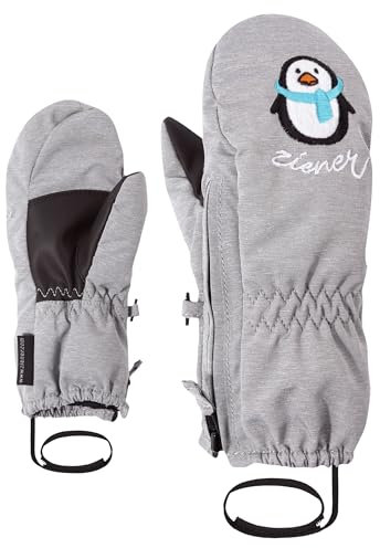 Ziener Baby LE ZOO MINIS glove Ski-handschuhe / Wintersport |warm, atmungsaktiv, grau (light melange), 86cm