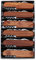 Pixelstudio Holz Taschenmesser, 6 Stück Set | 11-teilig | Messer Multifunktion Allround Klappmesser Werbe Geschenk für Vereine und Firmen