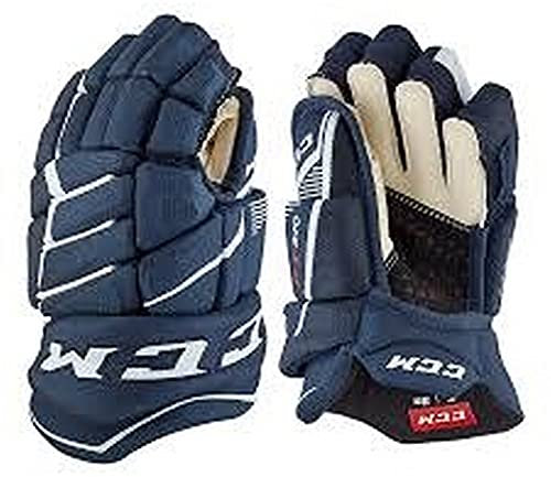 CCM Jetspeed FT370 Handschuhe Junior, Größe:10 Zoll, Farbe:Navy/weiß