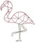 HAB & GUT Bildergalerie CR033- Wand Kartenhalter Flamingo Draht Wandgitter 45 x 60 Collage