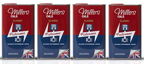 Millers Oil Classic Pistoneeze 15w40 Mineral-Motorenöl, 4 Liter
