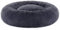 Feandrea Panier pour Chien, Lit Ronde en Forme de Beignet, Canapé, Coussin Central Amovible et Lavable, Tissu Peluche Doux, Ø70 cm, Gris Foncé PGW039G02