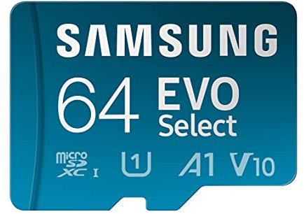 Samsung Memorie MB-ME64KA/EU EVO Select Scheda MicroSD da 64 GB con adattatore SD incluso, UHS-I U1, fino a 130 MB/s, compatibile con Smartphone, Tablet, Console Gaming Portatili