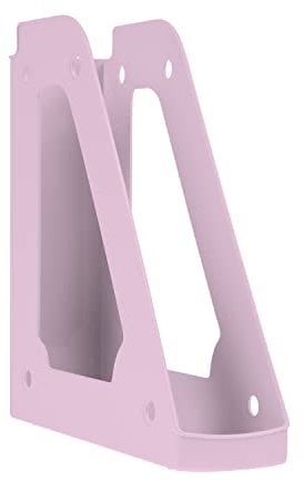 DONAU 7462101PL-23 Stehsammler Modernes Design/ 1 Stück / A4 - Violett/ Rosa Pastellfarbe / Durchbrochen/ PP/ Kunststoff / Schreibtisch-Organizer für Zeitschriften, Violette