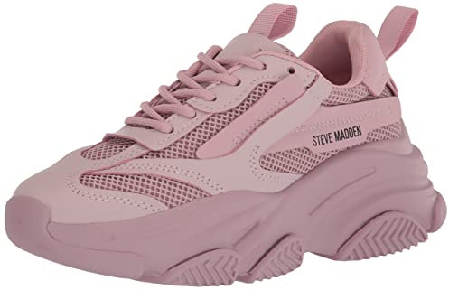 Steve Madden, Sneaker Possession da donna con plateau, rosa cipria, 37 EU