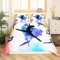 Gymnastik Bettwäsche 135x200 für Mädchen, Tänzer Bettbezug, Geschenk Set für Kinder Jugendliche Frauen Erwachsene, Aquarell Krawatte Dye Bett Set Mit 1 Kissenbezug