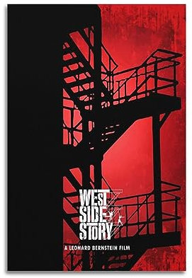 VZRSQZK Filmposter West Side Story, dekoratives Gemälde, Leinwand-Wandposter und Kunstdruck, modernes Familienschlafzimmer-Dekor-Poster, 20 x 30 cm