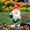 JINJIASC Outdoor Statue Figurine - Smoking Garden Gnomes for Fairy, Indoor, Outdoor Decor - Funny Mini Ornaments (Smoking Elderly)