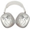 MORWLAT Schutzhülle für AirPods Max, Metallspinne, transparent, cool, weiche Hüllen für Damen und Herren, Zubehör, Schutzhülle für Apple AirPods Max (Silber)