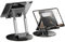 RiRaku Support de tablette support de bureau avancé support de bureau Tiktok vidéo support de diffusion en direct rétractable pliable paresseux en gros (couleur : 360° rotatif noir)