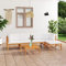 SECOLI Gartenmöbel Set Holz Lounge möbel Outdoor Holz Gartenlounge Holz Balkon Lounge terrassenmöbel Balkon möbel Set sitzecke Balkon mit Kissen Massivholz Teak-Creme-6-tlg-3