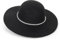 IZUS Eleganter Damen-Fedora-Hut mit weichem Rand, mit Strass, schwarz, Derby, Bowler-Hut, Mädchen, Schlapphut, Filz, Kirchenhut, Größe S, Filz schwarz mit Strass, Small