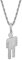 AOLIAY 1 Stück Damen & Herren Edelstahl Halskette,Fun Simulierter Diamant Anhänger,Silber Gold Accessoire Halskette,Hip-Hop-Souvenir,Straße Trend Coole Kette A