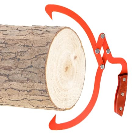 Pinza per legno, 51 cm, in acciaio, robusta pinza per tronchi e forestali, per foreste, aree forestali, esterni, camion, fuoristrada e trattori