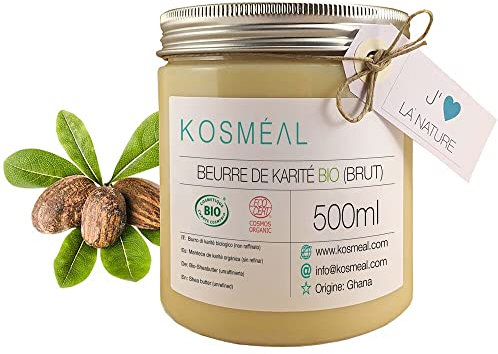 Beurre de Karité Brut BIO | 500ML | Certifié COSMÉ BIO Et ECOCERT