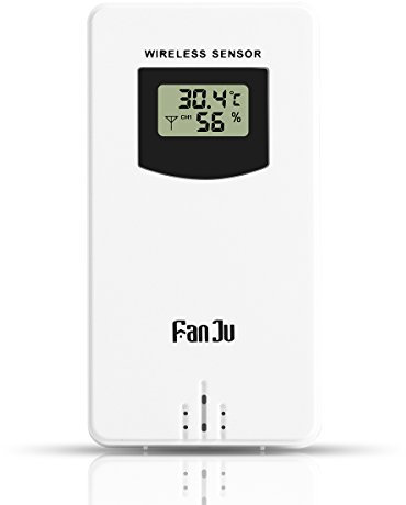 FanJu Accessoires pour Station Météo Capteurs Capteur Extérieur sans Fil Station Météo Thermomètre Intérieur Extérieur Température Humidité