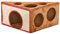 Lycce Katzenhöhle KäseEcke braun 45cm x 45cm x 26cm