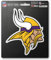 FANMATS NFL Minnesota Vikings Aufkleber 8x8 Stanzform, Teamfarben, Einheitsgröße