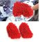 JNNJ 2 Pezzi Guanto per La Pulizia in Microfibra, Guanti per Lavaggio Vetro, Guanto Da Autolavaggio in Microfibra Ultra Morbida, Guanto in Microfibra Premium per Lavaggio Dell'auto(Rosso)