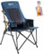 PORTAL Campingstuhl Faltbar Klappstuhl 180 KG Belastbar mit Hochlehner Verstellbar Camping Anglerstuhl Gartenstuhl Sessel mit Tasche Getrankhalter für Garten Balkon Picknick