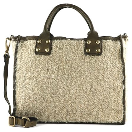Campomaggi Shopping Bag S Naturale + Oro + T/V.Militare