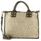 Campomaggi Shopping Bag S Naturale + Oro + T/V.Militare
