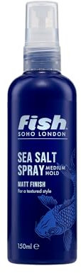 Fish Sea Salt Spray for Hair – Texturising & Volumising Spray with Vitamin B5 & Sea Fennel – Adds Hold, Body & Definition for Tousled, Frizz-Free Styles – No Crunch Finish