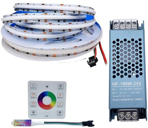 COB Laufendes Wasser Fließendes LED Streifen Licht WS2811 24V Adressierbare Traum Farbe Pferderennen mit RF Touch Panel Controller(24V WS2811)
