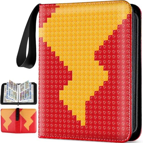 Card Binder for Pokemon, 4-Pocket Fits Up to 440 Trading Cards 55 Page Card Holder Album, Zipper Carrying Card Folder Book