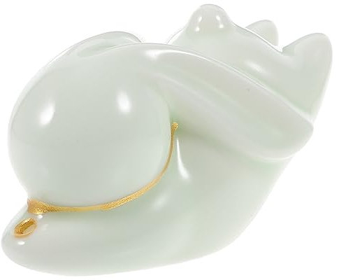 MUSISALY Kaninchen Weihrauch Räuchergefäß Räucherstäbchenhalter Aus Kaninchen Diffusor Für Zu Hause Räucherstäbchenhalter Brenner Häschen-räucherstäbchenhalter Hasenfiguren Weißes Porzellan