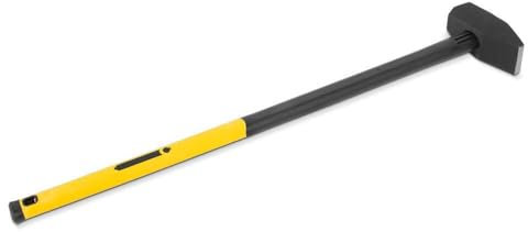 blizz-z Vorschlaghammer profi mit Fiberglasstiel in Profiqualität 4,8 kg | Hammer, Rammhammer, Abbruchhammer, Renovierungsarbeiten, gerippte Griffzone | Made in EU