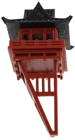 OSALADI Maquette Pagode Chinoise Miniature Suspendue, Micro-Paysage Pavillon 4x3.8 Cm en Résine, Décoration Jardin Zen et Bureau Figurines de Bonsaï pour Table et Aquarium