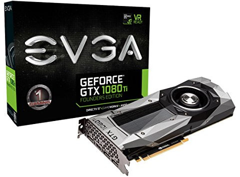 EVGA GeForce GTX 1080 Ti Founders Edition Gaming, 11 GB GDDR5X, LED, DX12 OSD-Unterstützung (PXOC) Grafikkarten 11G-P4-6390-KR
