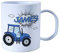The Supreme Gift Company Personalised Blue Tractor Unbreakable Cup - BPA Free Kids Drinks Juice Mug