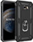 KOUYI Kompatibel mit Galaxy J4 Plus, Handyhülle Cover TPU Magnetische Bumper Stoßdämpfung Schutzhülle mit 360 Grad Drehbar Ringhalter für Samsung Galaxy J4 Plus (Schwarz)