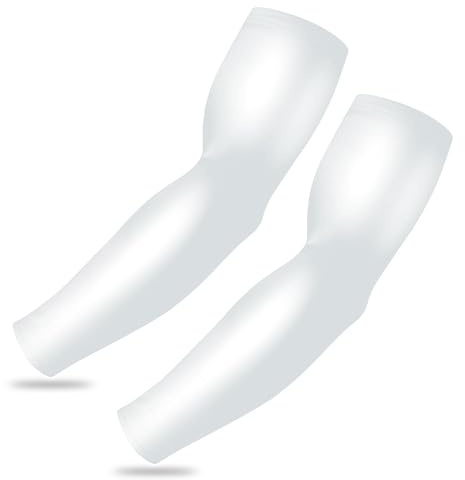 Tough Outdoors 2er Set Armlinge für Damen Herren Teenager - 2x Armschoner Ärmlinge Armstrumpf - 2 Armlinge für Radsport Herren - Set Arm Sleeve Basketball Volleyball