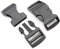 HEAVYTOOL Steckschnalle 25mm Gurtbandbreite Schwarz gebogen Typ F POM Acetal (10 Stück) Steckverschluss Klippverschluss Klickverschluss Rucksackschnalle
