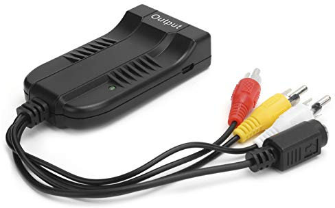 Adaptateur vidéo HDMI Adaptateur S Video vers HDMI Flexible, pour magnétoscope VHS, pour téléviseur