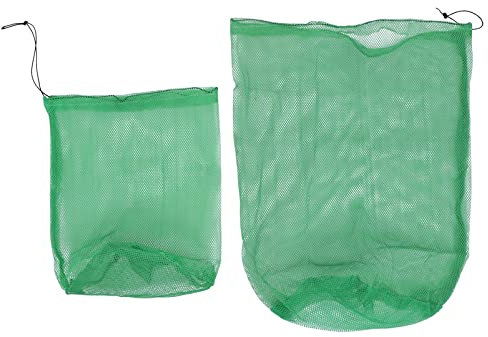 BESPORTBLE 4pcs Fish Net Mesh Bags Draw String Collection Bags for Outdoor Fishing for Catching Practical Easy to Clean Fishing Tackle Tool