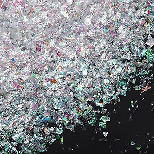 Containlol Confeti Holográfico Brillante Iridiscente Bolsa de Confeti de Lámina Metálica de Color Radio de Invierno para Año Nuevo Fiesta Disco Decoración de Mesa Artesanía Uñas Joyas, 160 g
