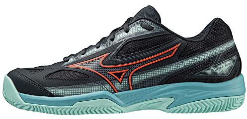 Mizuno Unisex Break Shot 4 CC Tennisschuh, Collegiate Blue/Soleil/Tanager Turquoise, 40 EU