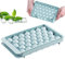 IRYNA Mini Ice Ball Maker 1Pcs 33-Cell Ball Ice Cube Moulds, Mini Sphere Ice Cube Mould for Freezer Easy Release, Circle Ice Cube Moulds for Cocktail, Whiskey, Coffee(Blue)