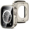 Amizee 2 in 1 Hülle [2 Stück] Kompatibel mit Apple Watch Series 6/5/4/SE 44mm mit Displayschutz, 360° Rundum Gehäuse Schutzhülle für iWatch Series 6/5/4/SE (Sternenlicht)
