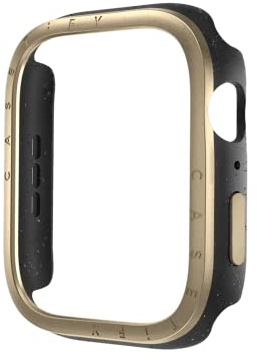CASETiFY Impact Uhrengehäuse [gebürstete Aluminium-Lünette] kompatibel mit Apple Watch Serie 7–9 – 45 mm – Gold