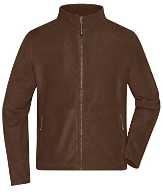James & Nicholson Herren Microfleece Jacke - Klassisch geschnittene Jacke aus pillingfreiem Microfleece