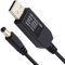 Chenyang USB Boost Converter, USB DC 5V a DC 12V 5,5x2,1mm 5,5x2,5mm Cable conector del regulador de potencia de aumento de voltaje 100cm