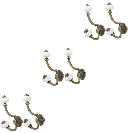 OSALADI 6pièces Crochets Muraux Vintage Alliage De Crochets Décoratifs Pour Manteaux Chapeaux Solides Durables Pour Maison Cuisine Entrée Salle De Bain