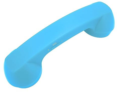 Drahtloser Retro-Telefonhörer, Strahlungssicherer Telefonhörer für Mobiltelefone für EIN Mobiltelefon mit Komfortablem Anruf (Himmelblau)