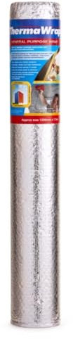 Thermawrap Bubble Foil Insulation 1200mm x 7.5m Heat Reflective Easy Fit Energy Saving, for Floors,