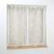 Douceur d'Intérieur, coppia di tende con passanti (2 x 60 x 160 cm) Karla, tortora, tulle operato applicato